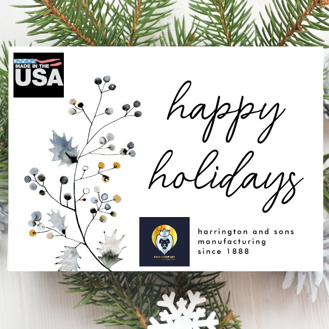 Modernes Minimalistisches Weihnachten Bio Corporat (Von Creator hochgeladen)