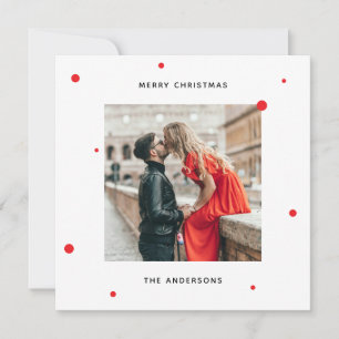 Modernes minimalistisches Weihnachten Foto + rot