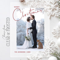 Modernes, Minimalistisches Weihnachts-Neuvermählte