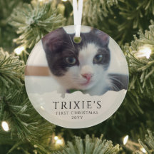 Modernes Minimalistisches Weihnachtsfest der Katze