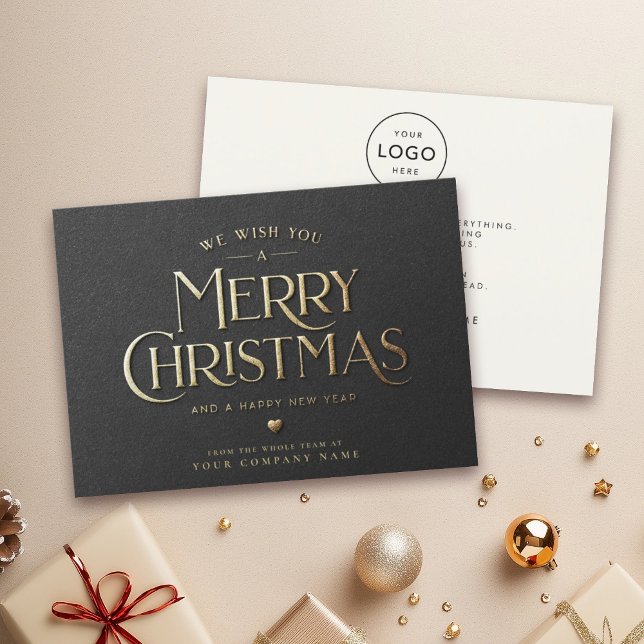 Modernes Minimalistisches Weihnachtsgeschäft Feiertagskarte (Von Creator hochgeladen)