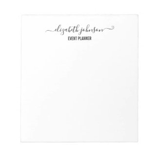 Modernes Minimalistisches Weiß Notizblock