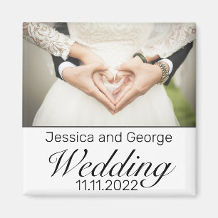 Modernes Minimalistisches weißes schwarzes Magnet