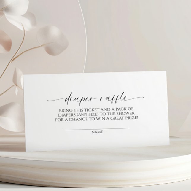 Modernes Minimalistisches Windelrad Begleitkarte (Von Creator hochgeladen)