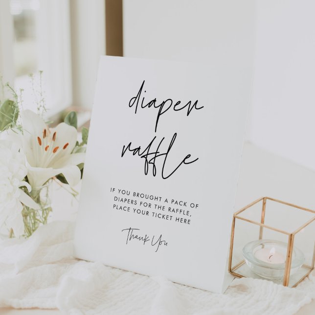 Modernes Minimalistisches Windelrad Sockelschild (Von Creator hochgeladen)