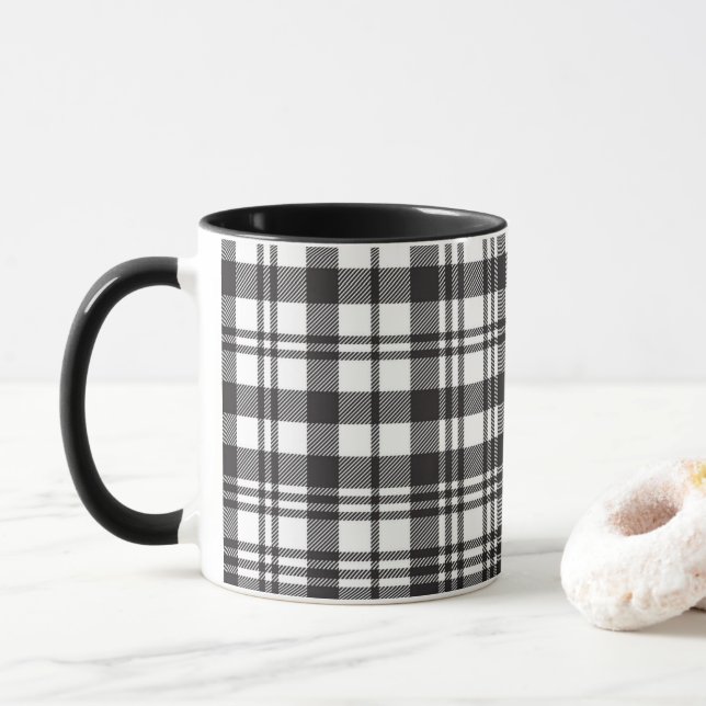 Modernes Minimalmuster Tasse (Mit Donut)