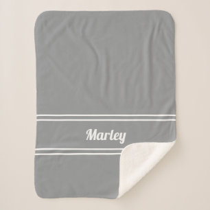 Modernes Minimalname Mit Monogramm Script Trendy G Sherpadecke