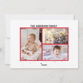 Modernes Minimum Weihnachten rustikale Multi-Foto