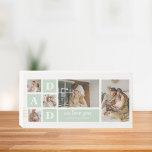 Modernes Minze Collage Foto Vater Bestes Geschenk Holzkisten Schild<br><div class="desc">Der moderne Mint Collage Foto Vater Best Geschenk ist ein einzigartiges und personalisiertes Geschenk, das für jeden Anlass, wie zum Beispiel den Vatertag, Geburtstage oder jeden anderen besonderen Tag, der Väter ehrt, perfekt ist. Dieses Geschenk soll Ihnen die besonderen Momente und Erinnerungen zeigen, die Sie mit Ihrem Vater über die...</div>