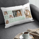 Modernes Minze Collage Foto Vater Bestes Geschenk Lendenkissen<br><div class="desc">Der moderne Mint Collage Foto Vater Best Geschenk ist ein einzigartiges und personalisiertes Geschenk, das für jeden Anlass, wie zum Beispiel den Vatertag, Geburtstage oder jeden anderen besonderen Tag, der Väter ehrt, perfekt ist. Dieses Geschenk soll Ihnen die besonderen Momente und Erinnerungen zeigen, die Sie mit Ihrem Vater über die...</div>