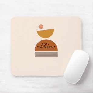 Modernes, mit Monogramm abstraktes Design niedlich Mousepad