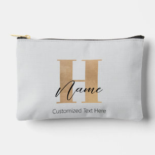 Modernes Mit Monogramm Anfangs-H & Name Personalis Zubehörtasche