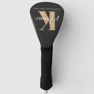 Modernes Mit Monogramm erstes K & Name Personalisi Golf Headcover