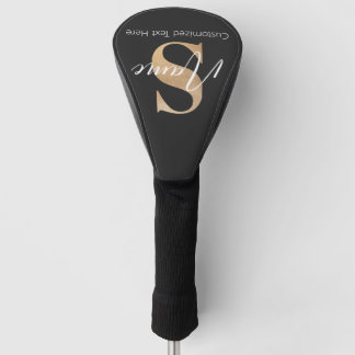 Modernes Mit Monogramm Erstklassiges S & Name Pers Golf Headcover