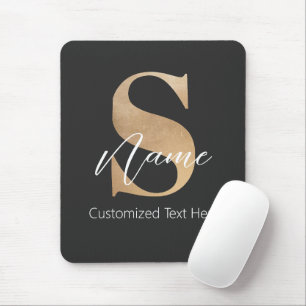 Modernes Mit Monogramm Erstklassiges S & Name Pers Mousepad