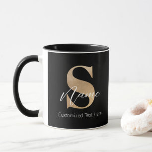 Modernes Mit Monogramm Erstklassiges S & Name Pers Tasse