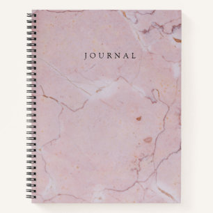 Modernes Mit Monogramm Journal mit rosa Marmorverk Notizbuch