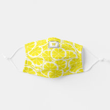 Modernes Mit Monogramm Lemon-Muster