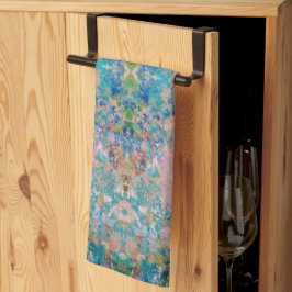 Modernes, mit Sangria-Farben Abstrakt Geschirrtuch