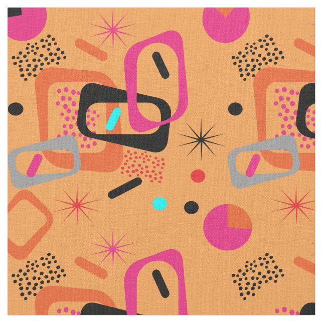 Modernes Mittelalter geometrisch Gemustert Stoff (Nahaufnahme)