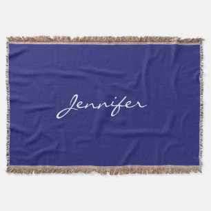 Modernes Mitternachtsblau Schlicht einzigartig Decke