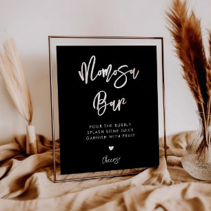 Modernes, modernes Bar Momosa Poster