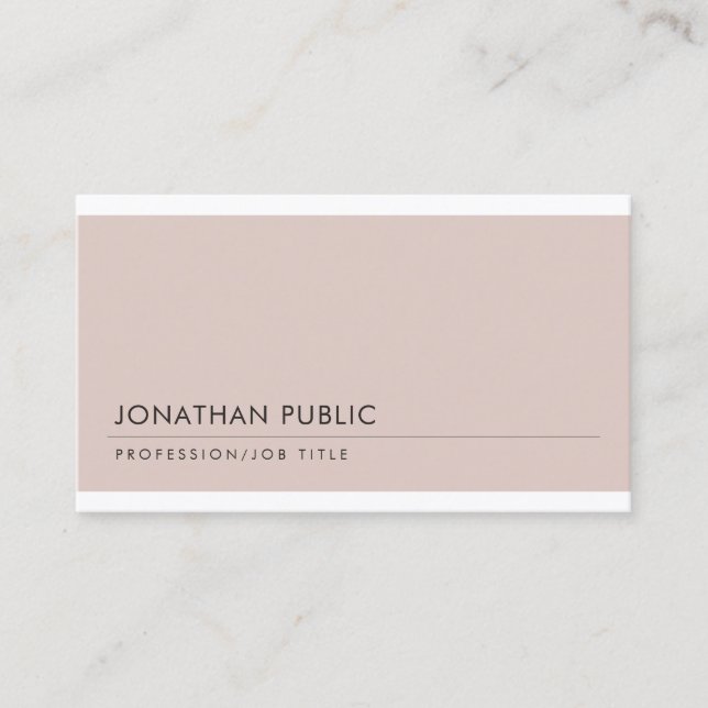 Modernes, modernes Berufliches Design Cool ansprec Visitenkarte (Vorderseite)