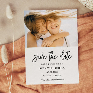 Modernes modernes Foto Save The Date