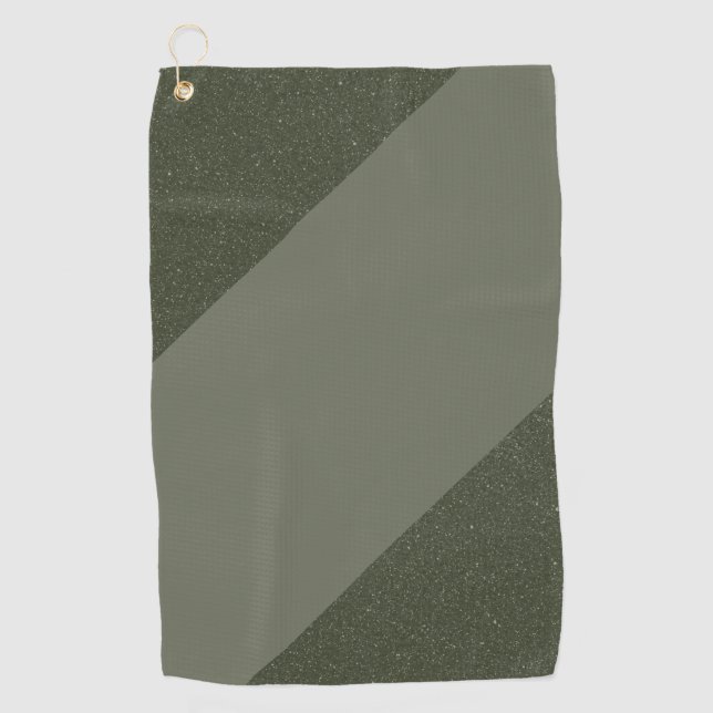 Modernes, modernes Green Golf Handtuch - Individue (Vorderseite)