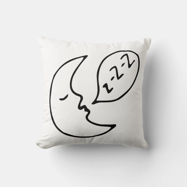 Modernes, modernes Kinderzimmer-Dekor Schwarzer Ki Kissen (Vorderseite)