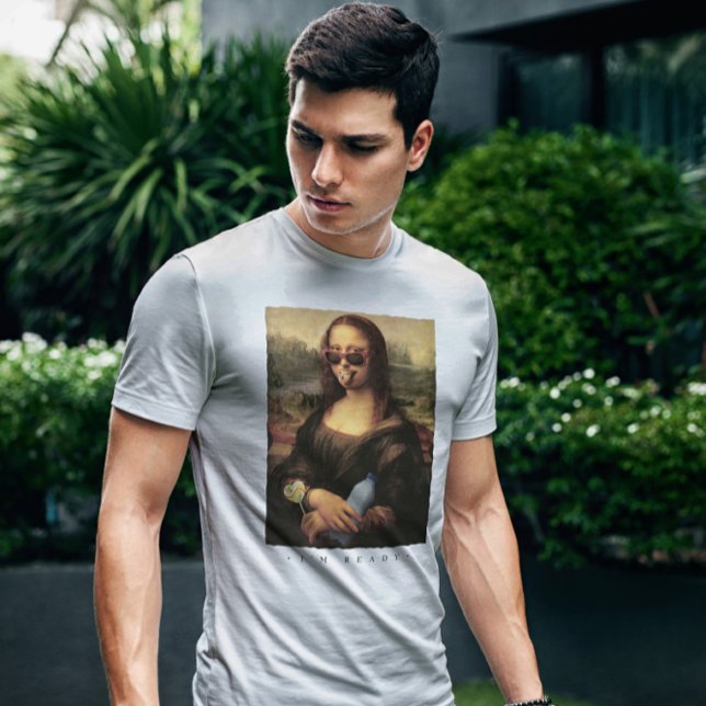 Modernes Mona Lisa Party T-Shirt (Von Creator hochgeladen)