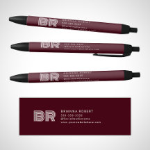 Modernes Monogram-Branding-Logo Stilvoll Burgund