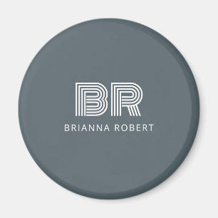 Modernes Monogram-Branding-Logo Stilvoll modische Magnet