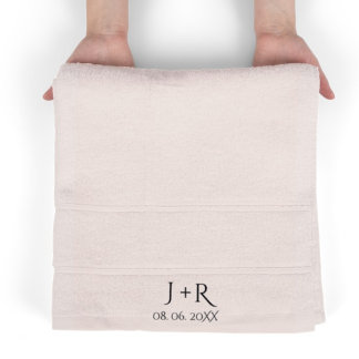 Modernes Monogram Ehepaar Hochzeitsgeschenk Hochze Fleecedecke