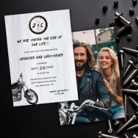 Modernes Monogram Foto Motorrad-Adventure