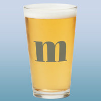 Modernes Monogram Grünes Bier