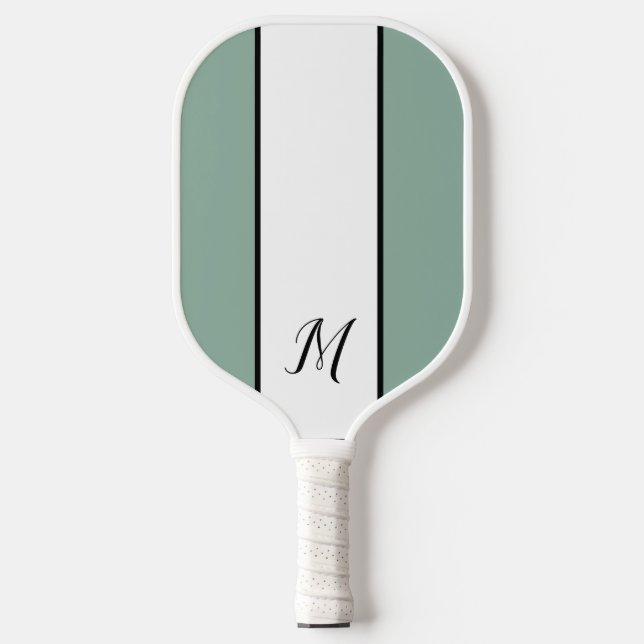 Modernes Monogram Personalisiert Classic Monogramm Pickleball Schläger (Vorderseite)
