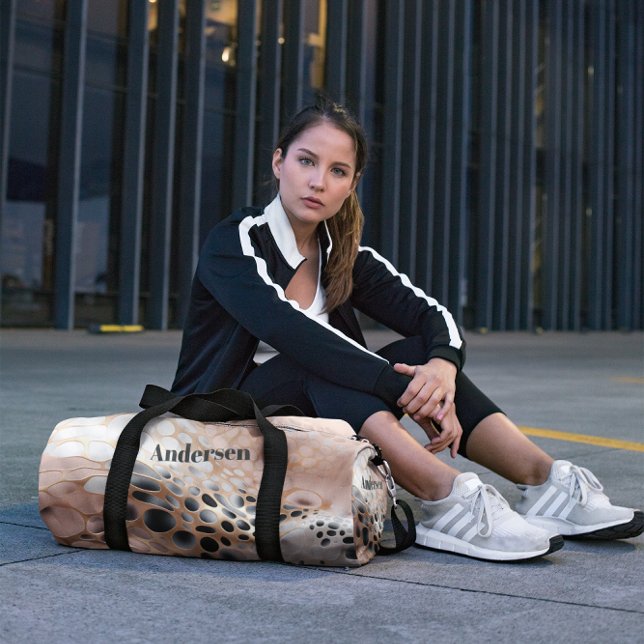 Modernes Monogram Seashell Design Duffle Bag (Von Creator hochgeladen)