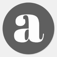 Modernes Monogramm Anfangsbuchstaben Classic Schwa