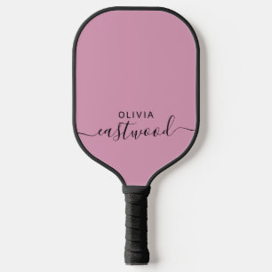 Modernes Monogramm auf einem staubigen Pickleball- Pickleball Schläger