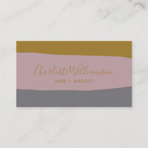 Modernes Monogramm aus Lilac und Gold Chic Visitenkarte