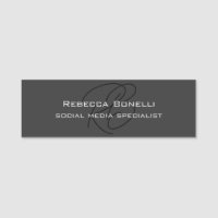 Modernes Monogramm Beruflich Grau