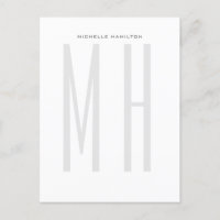 Modernes Monogramm Beruflich Schlicht Minimalistis