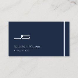 Modernes Monogramm-elegantes Minimalistisches Visitenkarte