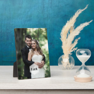 Modernes Monogramm Fotoplatte