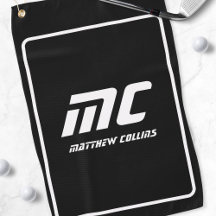 Modernes Monogramm für Coole Sportarten in Schwarz