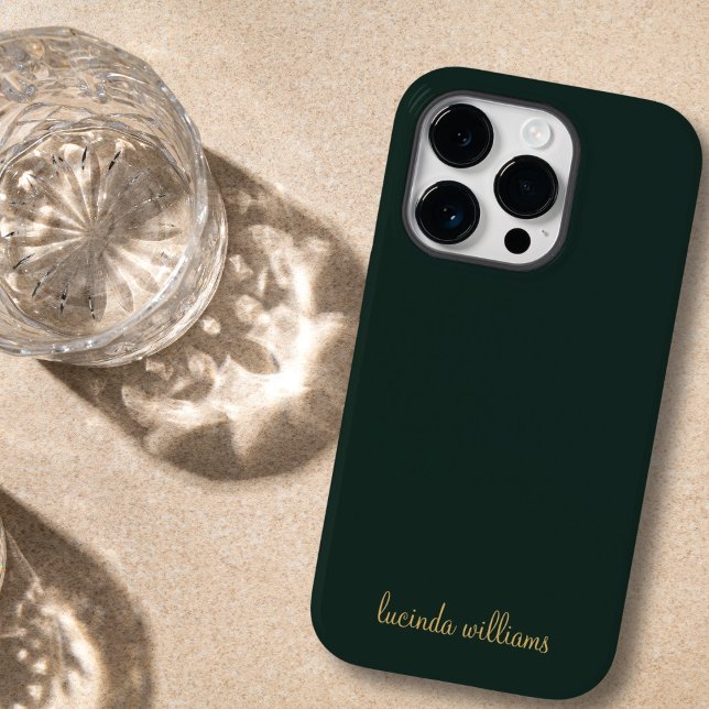 Modernes Monogramm für Holzkohle und Chic Case-Mate iPhone Hülle (Von Creator hochgeladen)