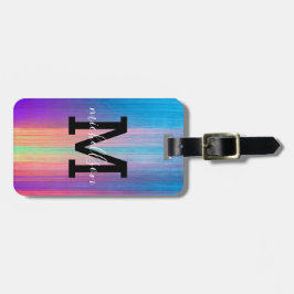 Modernes Monogramm-Gepäckstück Gepäckanhänger