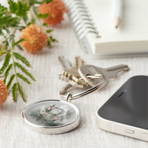 Modernes Monogramm Letter B-Schlüsselanhänger - Tu Schlüsselanhänger