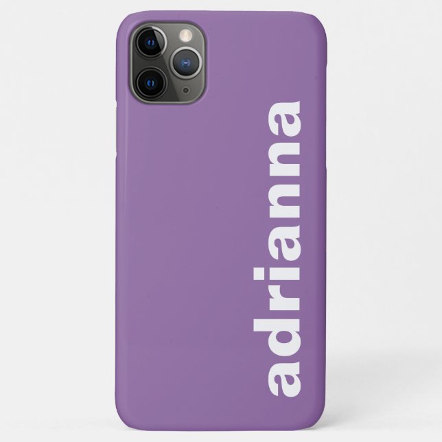 Modernes Monogramm Lila Case-Mate iPhone Hülle (Rückseite)